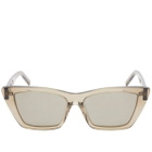 Saint Laurent Women's 276 Mica Sunglasses in Brown/Grey