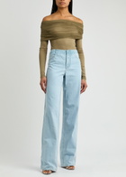 Christopher Esber Deconstruct Straight-leg Jeans Light Blue