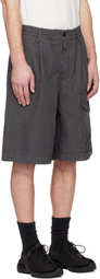 C.P. Company Gray Micro-Reps Boxy Lens Shorts