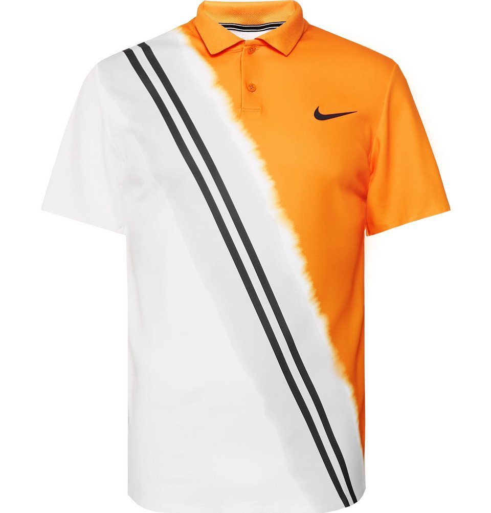 onbekend onbetaald Zoeken Nike Tennis - NikeCourt Advantage Dri-FIT Tennis Polo Shirt - Men - Orange Nike  Tennis