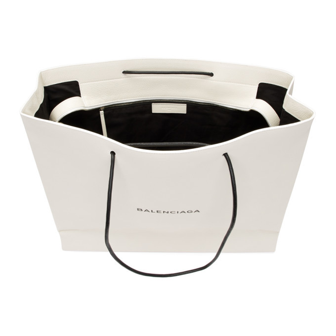 Balenciaga White Extra Large Shopping Tote Balenciaga