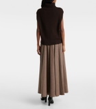 Jardin des Orangers Turtleneck wool and cashmere sweater vest