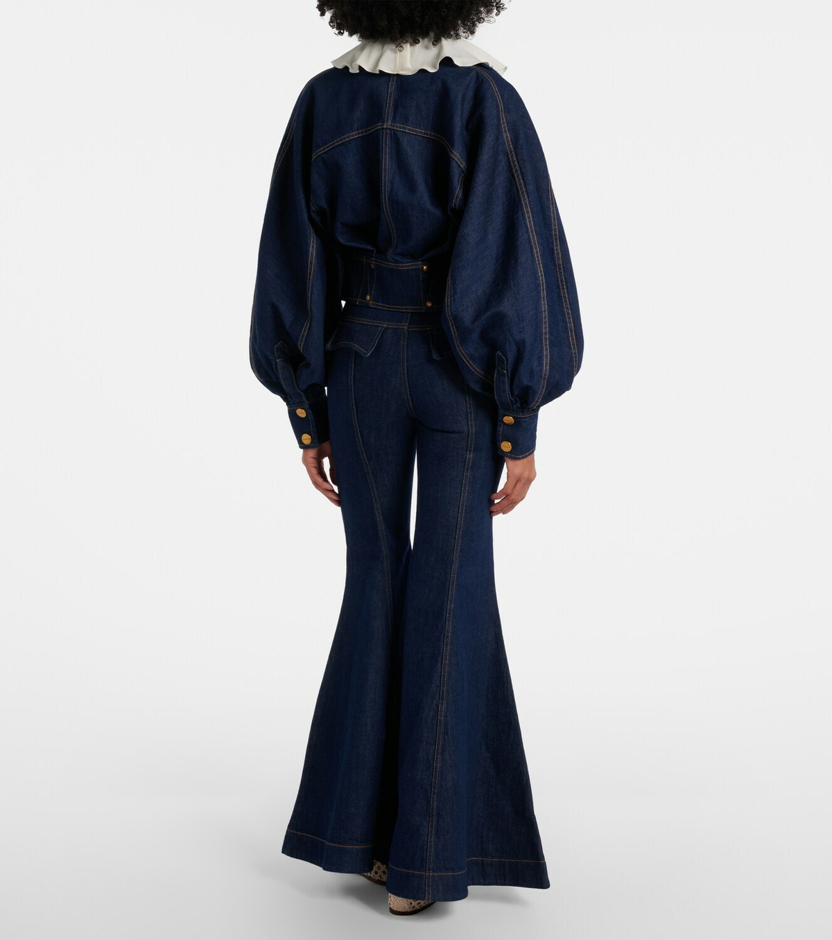 Zimmermann Luna belted flared jeans