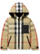 Burberry - Reversible Checked Quilted Shell Down Hooded Jacket - Neutrals