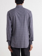 Zegna - Centoquaranta Checked Cotton-Twill Shirt - Gray