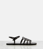 Loewe Paula's Ibiza Petal Anagram leather sandals