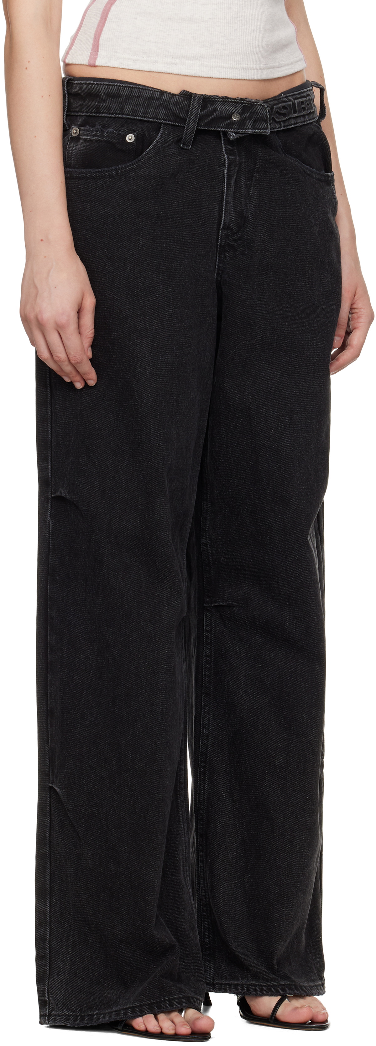 Ksubi Black Ksuper Flip Jeans