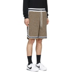 John Elliott Brown Boucle Game Shorts