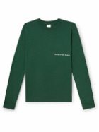 Museum Of Peace & Quiet - A Leisure Co Logo-Print Cotton-Jersey T-Shirt - Green