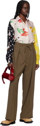 Moschino Beige Olivia Raffia Mary Jane Loafers