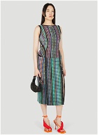 Regenerated Kitchen Towels Dress in Multicolour