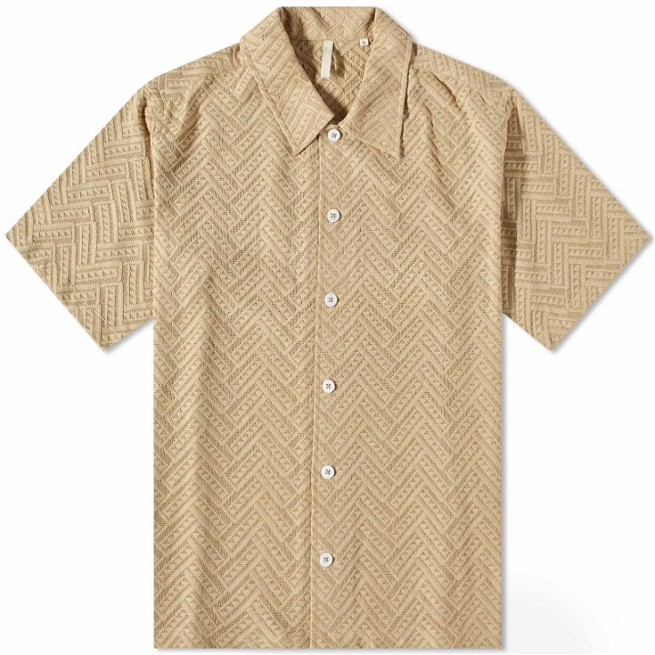 Photo: Sunflower Men's Space Short Sleeve Shirt in Khaki