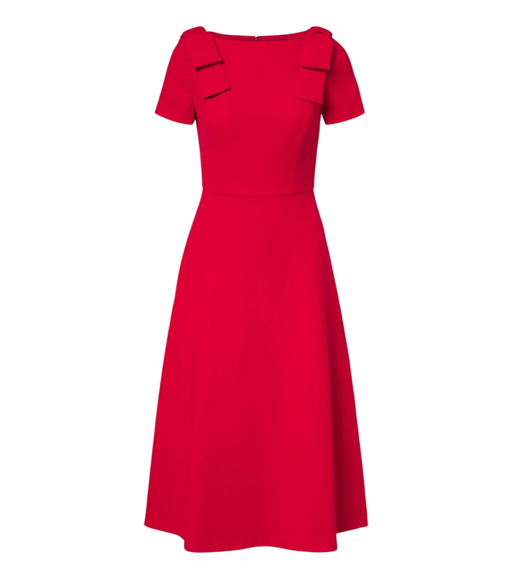 Photo: Carolina Herrera Bow-detail crêpe midi dress