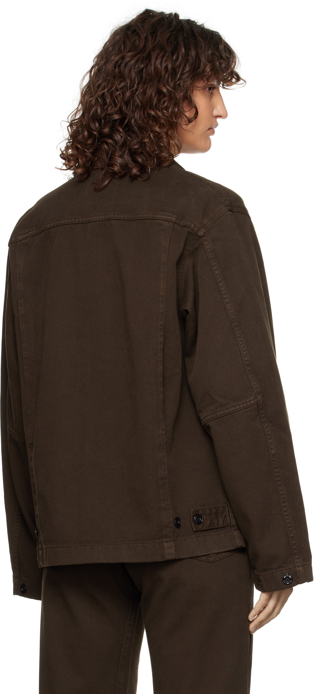 LEMAIRE Brown Boxy Denim Jacket Lemaire