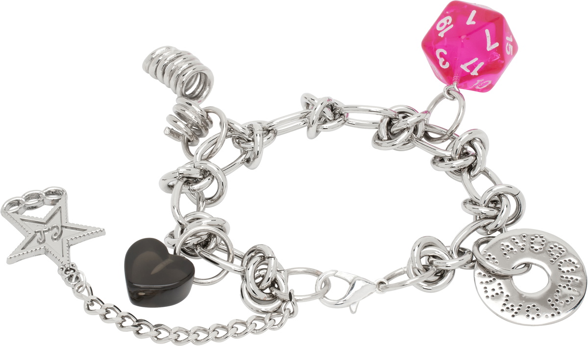 Chopova Lowena Silver Multi Charm Bracelet