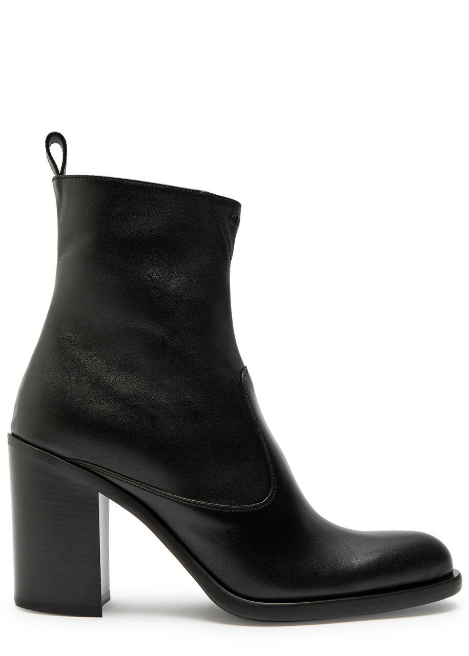 Chloe Phoenix 90 Leather Ankle Boots Black