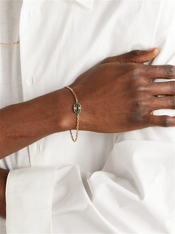 Photo: Viltier - Magnetic Gold Multi-Stone Chain Bracelet