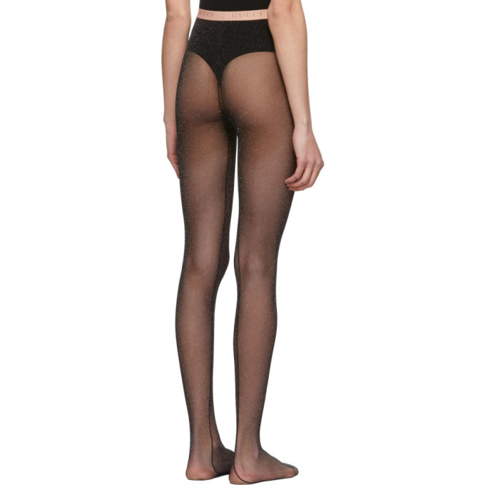 Gucci Black Logo Band Tights Gucci