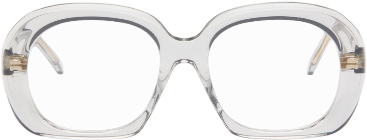 Photo: LOEWE Gray Curvy Glasses