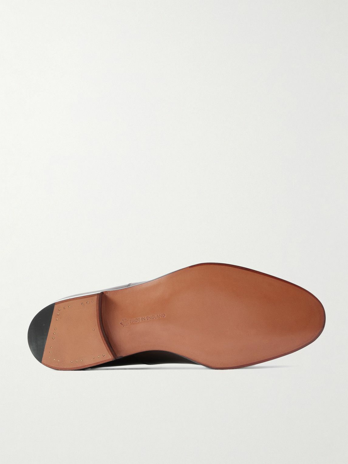 Edward Green - Chelsea Cap-Toe Burnished-Leather Oxford Shoes - Brown