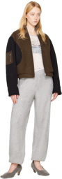 TheOpen Product Khaki Circular Bomber Jacket