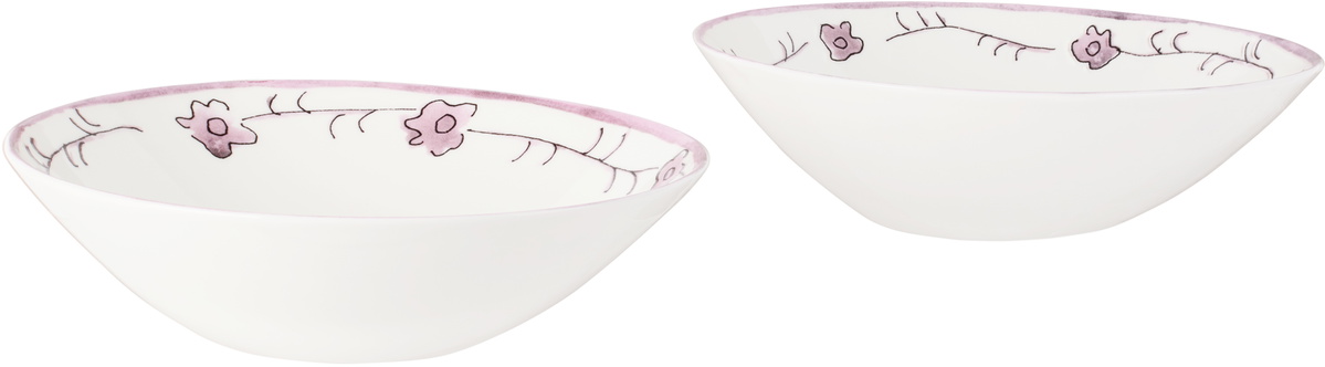 Marni White & Purple Serax Edition M Low Bowl Set