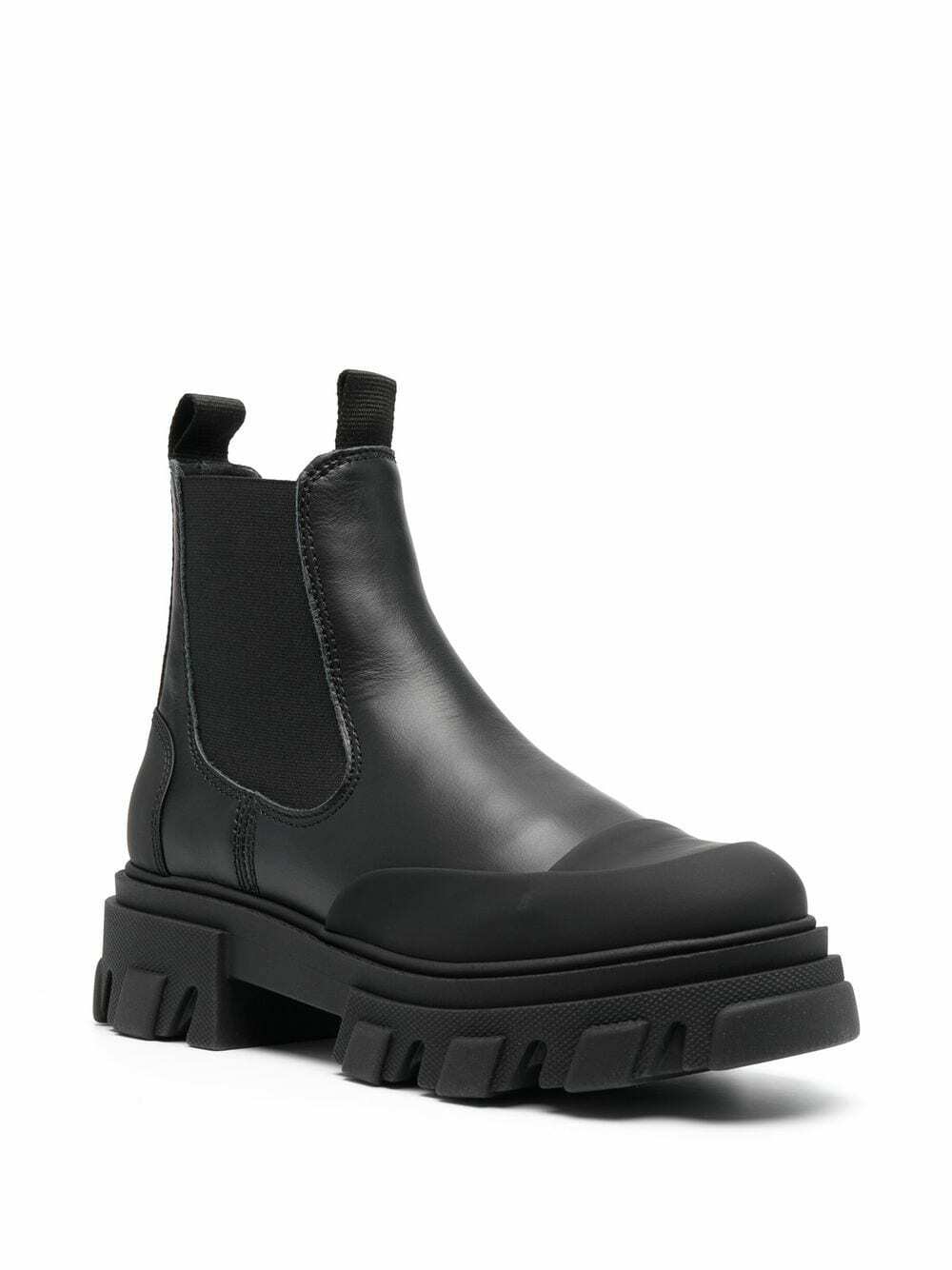 GANNI - Leather Chelsea Boots