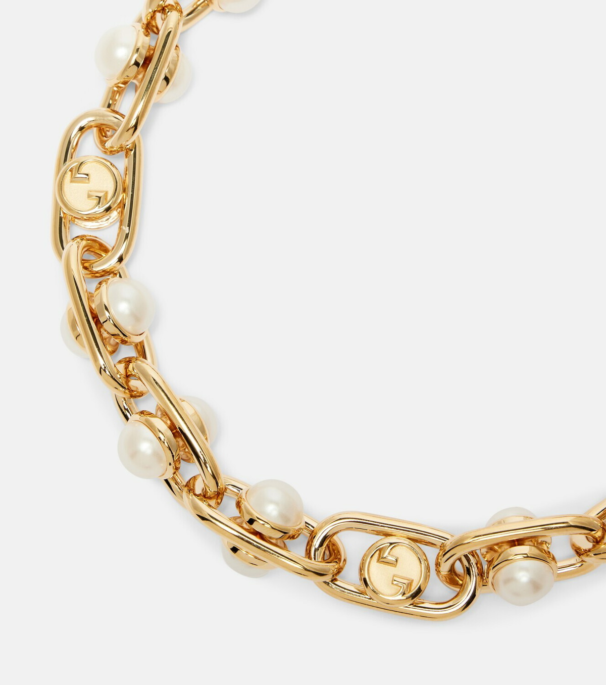 Gucci Interlocking G embellished necklace