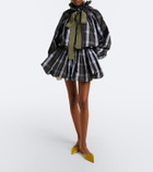 Patou Bow-detail checked top