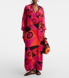 Pucci Occhi silk twill kaftan
