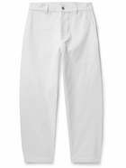 De Bonne Facture - Straight-Leg Organic Cotton-Drill Trousers - Neutrals