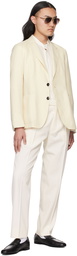 ZEGNA Off-White Notched Lapel Blazer