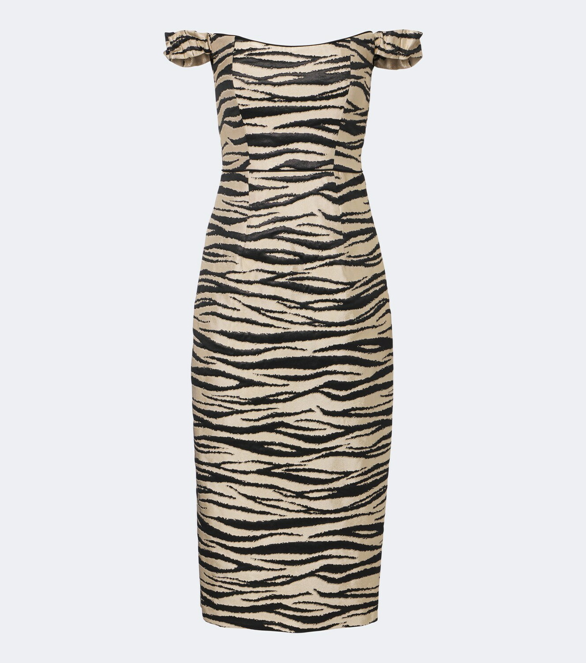 Markarian Amina off-shoulder jacquard midi dress