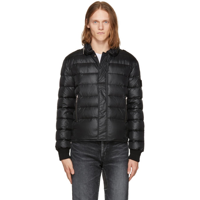 Photo: Saint Laurent Black Down Nylon Jacket