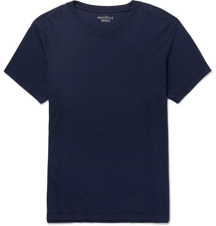 Photo: J.Crew - Mercantile Slim-Fit Cotton-Jersey T-Shirt - Men - Navy