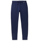 Zimmerli - Slim-Fit Fleece-Back Stretch-Jersey Sweatpants - Blue