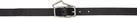 Serapis Black Leather Belt