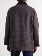 De Bonne Facture - Checked Corduroy-Trimmed Wool-Tweed Jacket - Brown