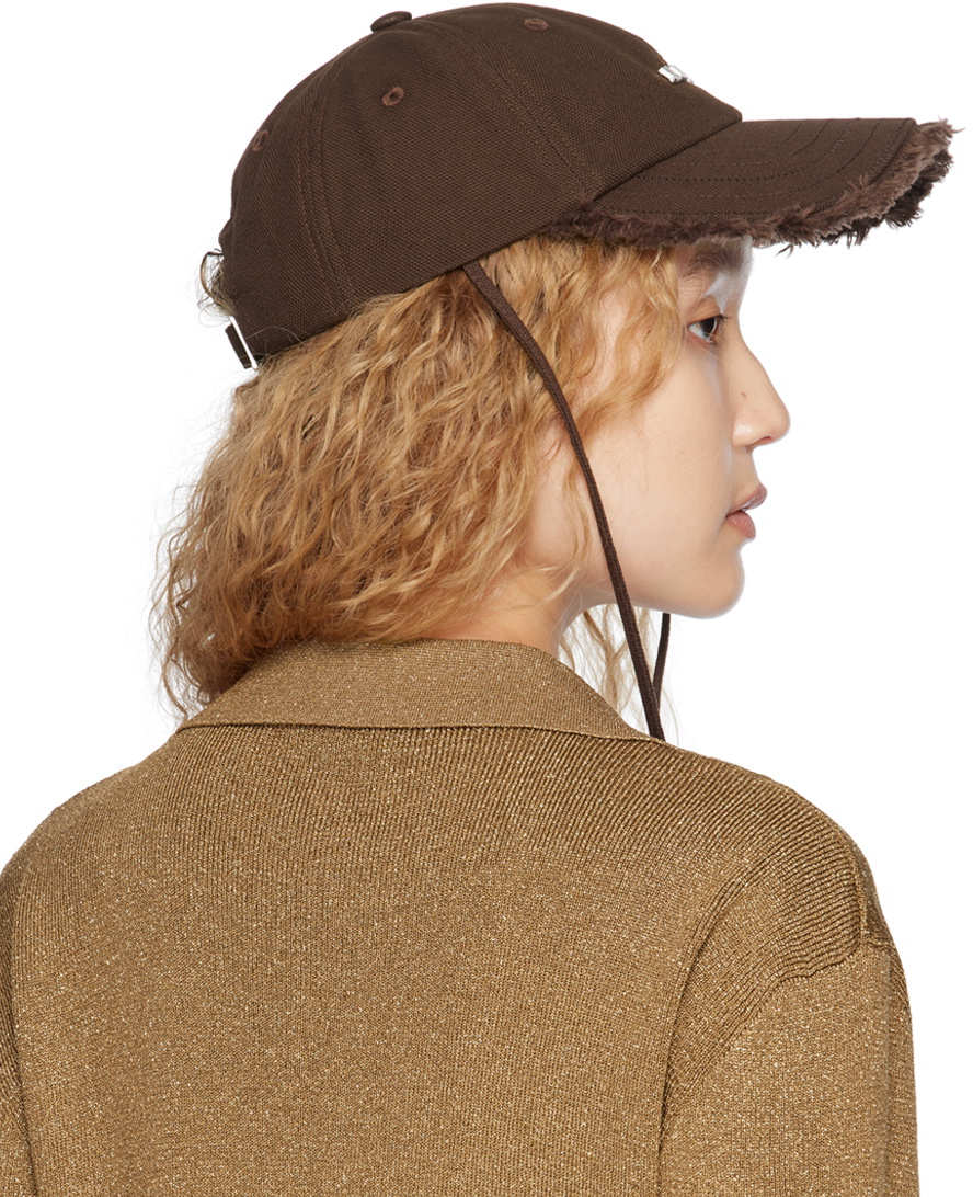 Jacquemus Brown Le Raphia 'La Casquette Artichaut' Cap Jacquemus