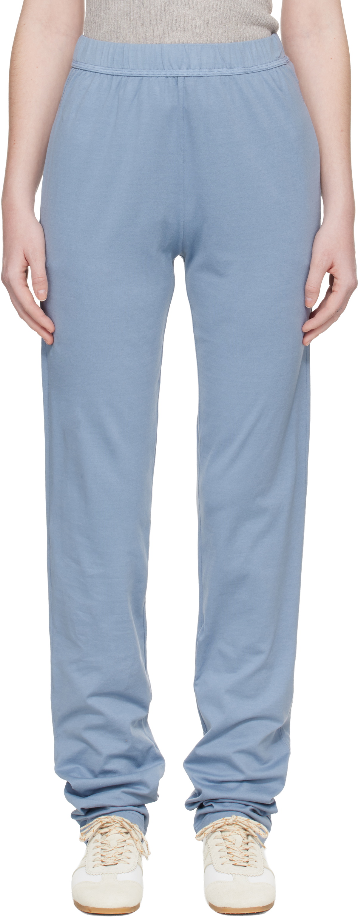 Rier Blue Jersey Cotton Trousers