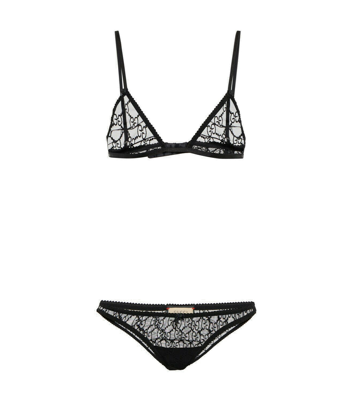 Gucci - GG tulle bra and underwear set Gucci