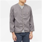 Danton Men's Woven Cardigan Jacket in Grey