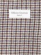 Officine Générale - Unstructured Brushed Houndstooth Virgin Wool Blazer - Brown
