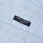 Comme des Garçons Homme Men's Stripe Garment Washed Tote Bag in Sax/White 