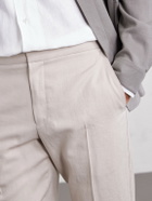 Zegna - Straight-Leg Linen Trousers - Neutrals