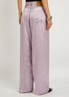 Haikure Bethany Crack Print Silk Jeans Lilac