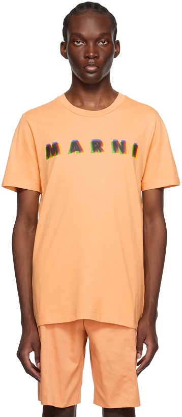 Photo: Marni Orange Printed T-Shirt