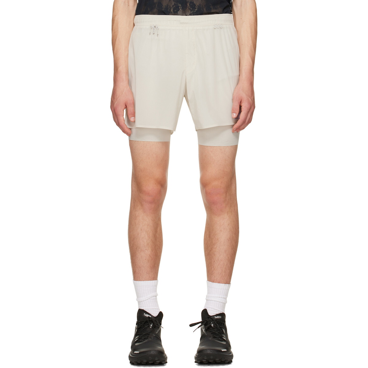 Satisfy Gray HeatCrush 8 Desert Shorts