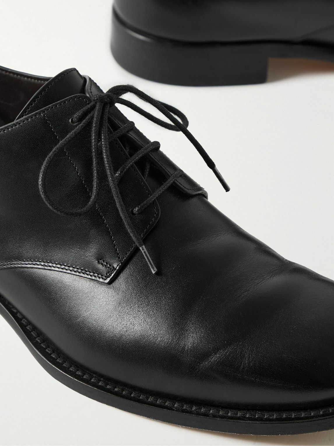 The Row - Novus Leather Derby Shoes - Black