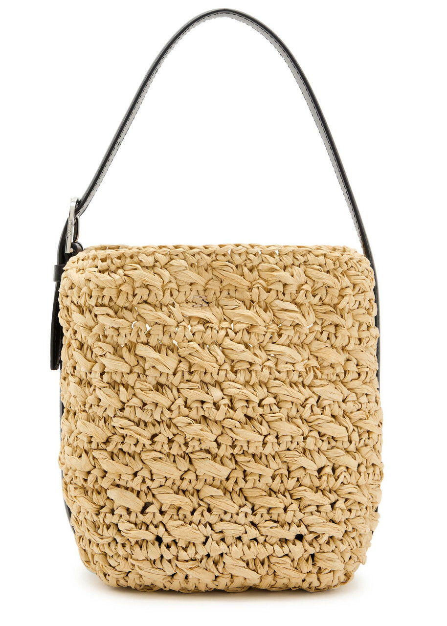 Toteme Belted Small Paper Raffia Tote - Natural - One Size